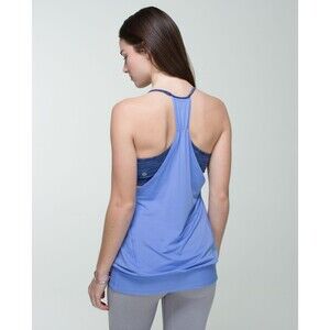 Lululemon No Limits Tank Lullaby / Wee Are From Space Cadet Blue